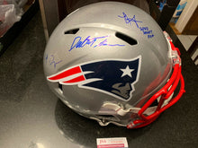 Load image into Gallery viewer, Kyle Dugger Dalton Keene Devin Asiasi Signed New England Patriots FS Helmet JSA