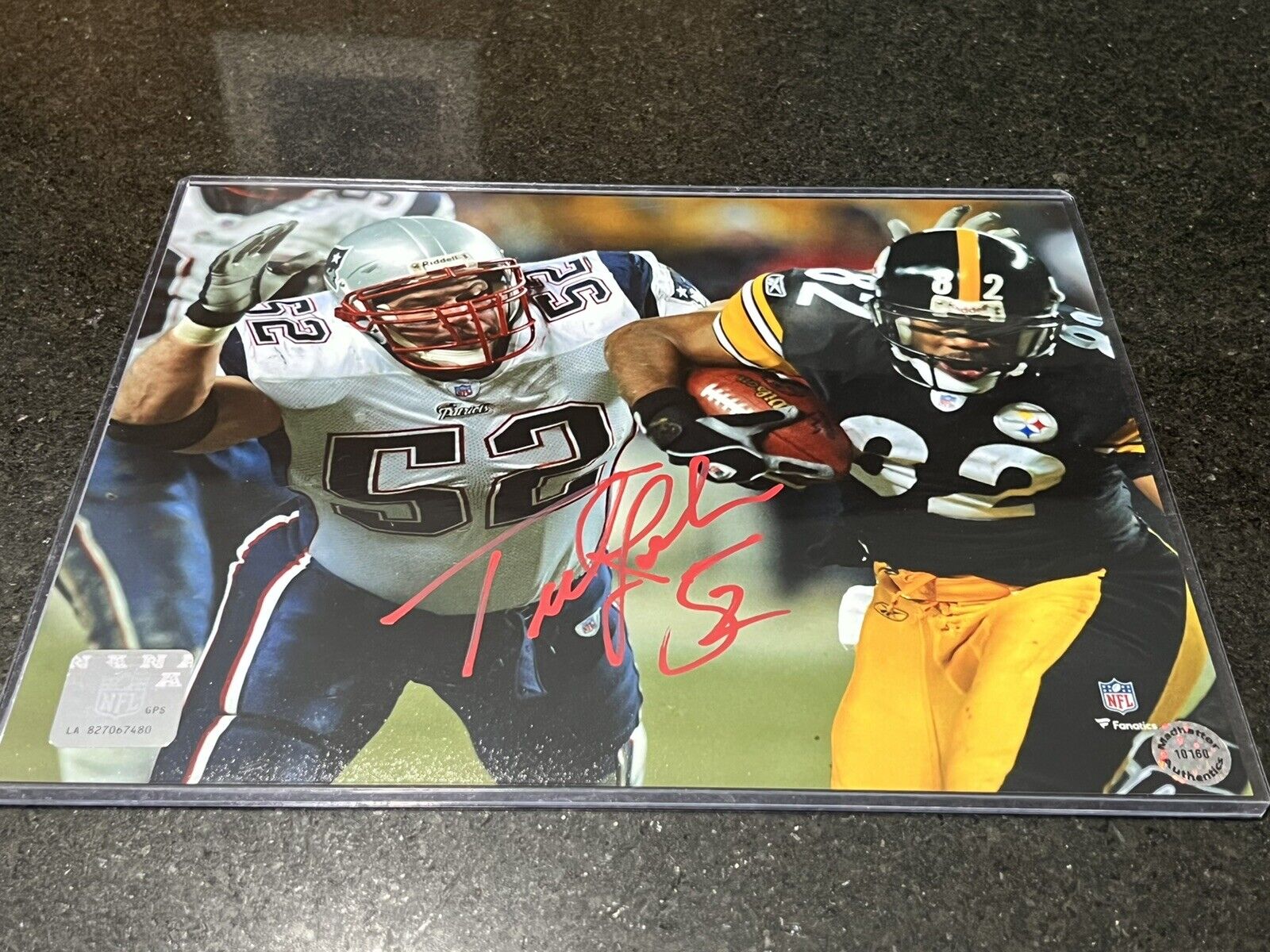 Christian Barmore Autographed Signed New England Patriots 16x20 Photo Red  JSA