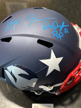 Load image into Gallery viewer, Christian Barmore Demario Douglas Signed New England Patriots Helmet AMP JSA
