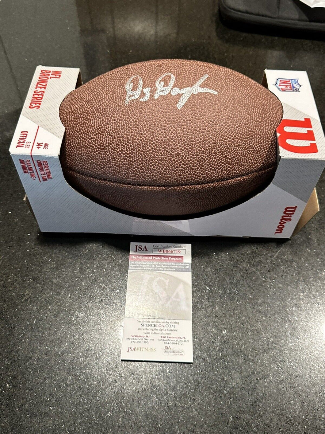 Demario Douglas Autographed Signed Wilson Replica NFL Football! Patriots!