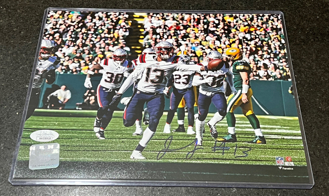 Jack Jones Autographed Signed New England Patriots 8x10 Photo JSA
