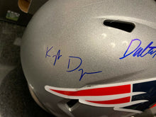 Load image into Gallery viewer, Kyle Dugger Dalton Keene Devin Asiasi Signed New England Patriots FS Helmet JSA
