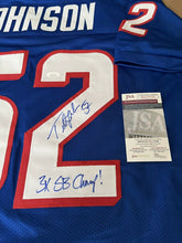 Load image into Gallery viewer, Ted Johnson Autographed Signed Blue Custom Jersey JSA Witness COA
