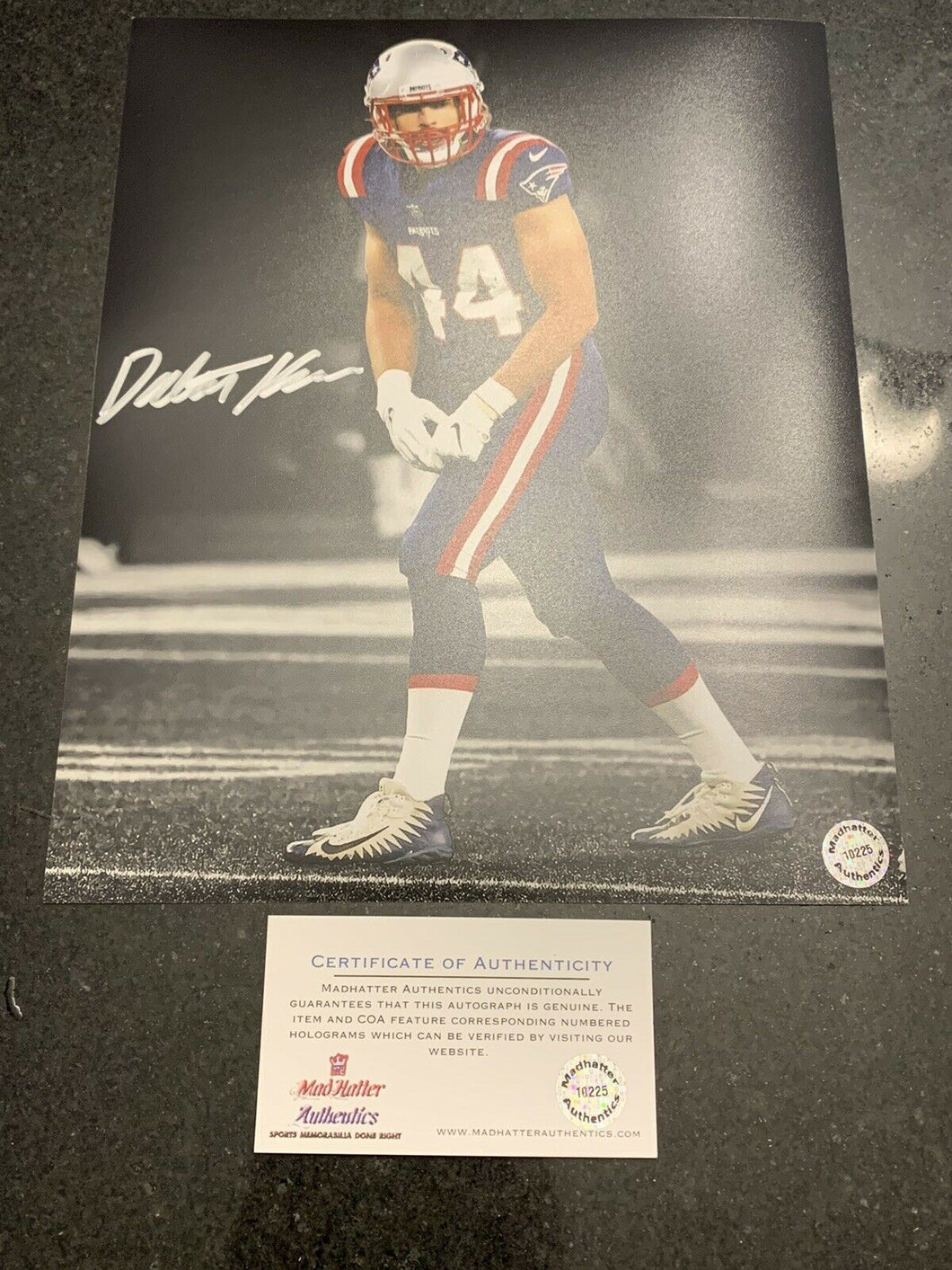 Dalton Keene Autographed Signed New England Patriots 8x10 Photo