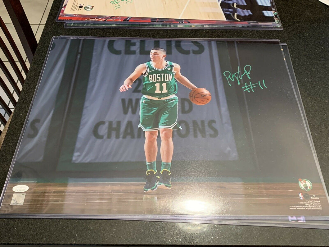 Payton Pritchard Signed Autographed 16x20 Photo Boston Celtics JSA