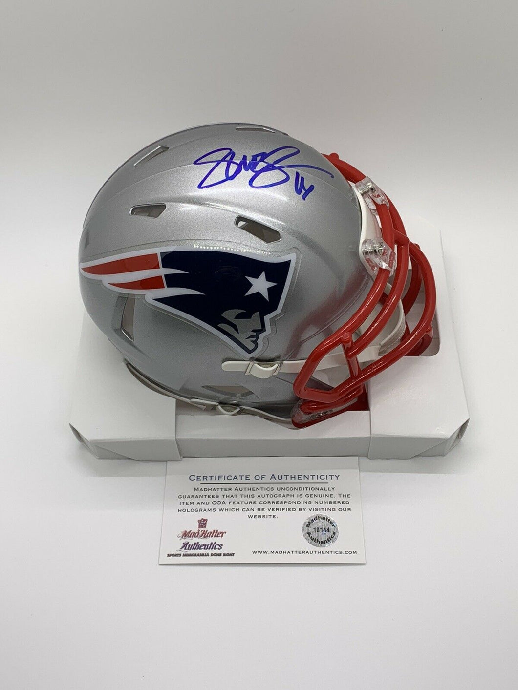 Scott Zolak Autographed Signed Mini New England Patriots Speed Helmet